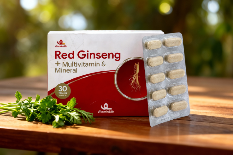 عوارض قرص رد جینسینگ - قرص رد جینسینگ در کنار گیاهان طبیعی